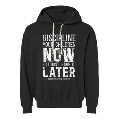 Correctional Officer Garment-Dyed Fleece Hoodie