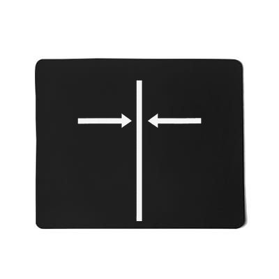 Centered On Christ Cross And Computer Icon Mousepad