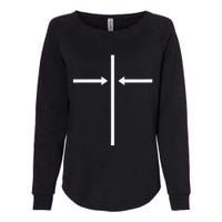 Centered On Christ Cross And Computer Icon Womens California Wash Sweatshirt