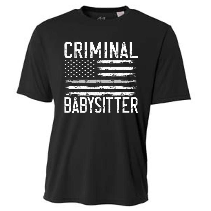 Correctional Officer Criminal Babysitter Thin Grey Line Cooling Performance Crew T-Shirt