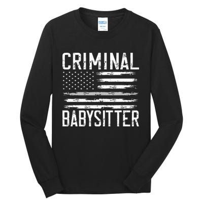 Correctional Officer Criminal Babysitter Thin Grey Line Tall Long Sleeve T-Shirt