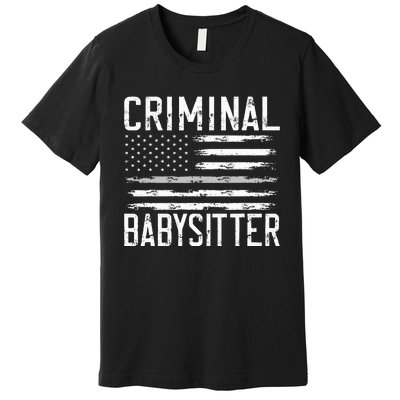 Correctional Officer Criminal Babysitter Thin Grey Line Premium T-Shirt