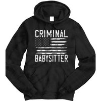 Correctional Officer Criminal Babysitter Thin Grey Line Tie Dye Hoodie