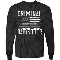 Correctional Officer Criminal Babysitter Thin Grey Line Tie-Dye Long Sleeve Shirt