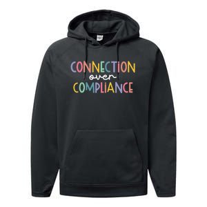 Connection Over Compliance Autism Awareness Month Performance Fleece Hoodie