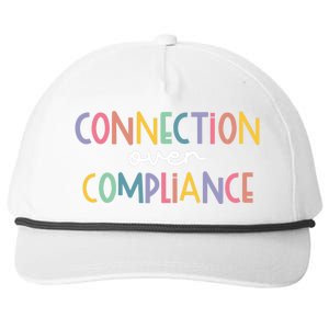 Connection Over Compliance Autism Awareness Month Snapback Five-Panel Rope Hat