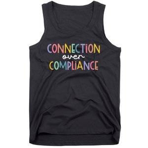 Connection Over Compliance Autism Awareness Month Tank Top