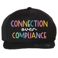 Connection Over Compliance Autism Awareness Month Wool Snapback Cap