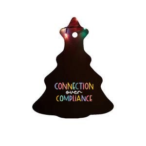 Connection Over Compliance Autism Awareness Month Ceramic Tree Ornament