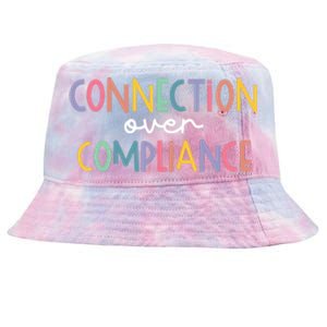 Connection Over Compliance Autism Awareness Month Tie-Dyed Bucket Hat