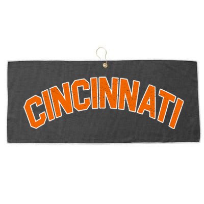 Cincinnati Ohio Large Microfiber Waffle Golf Towel