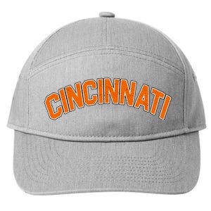 Cincinnati Ohio 7-Panel Snapback Hat