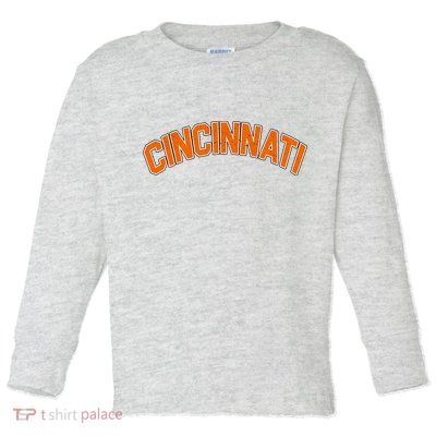 Cincinnati Ohio Toddler Long Sleeve Shirt