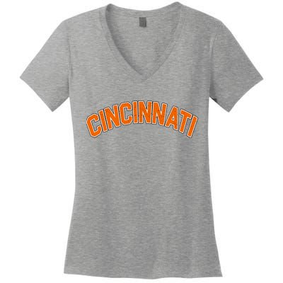 Cincinnati Ohio Women's V-Neck T-Shirt