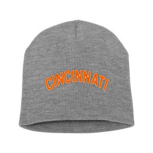 Cincinnati Ohio Short Acrylic Beanie