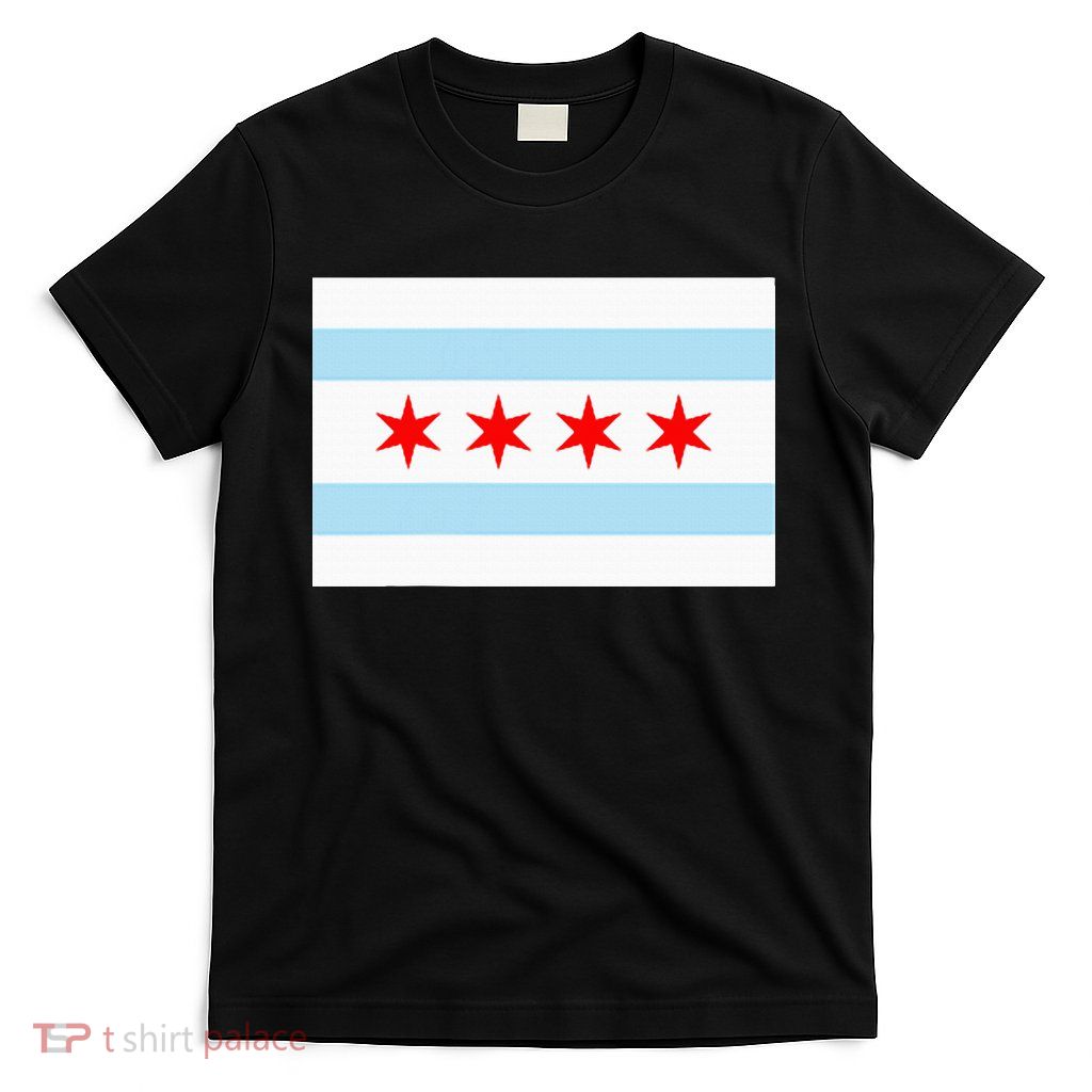 City Of Chicago Illinois Flag Windy City T-Shirt