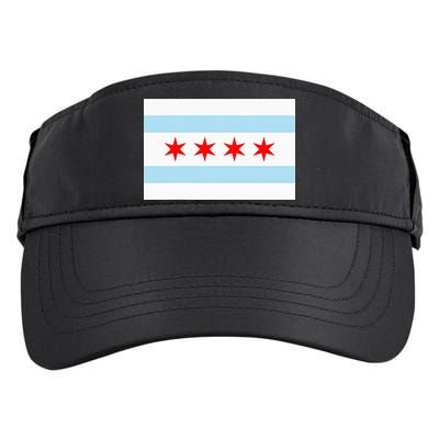 City Of Chicago Illinois Flag Windy City Adult Drive Performance Visor