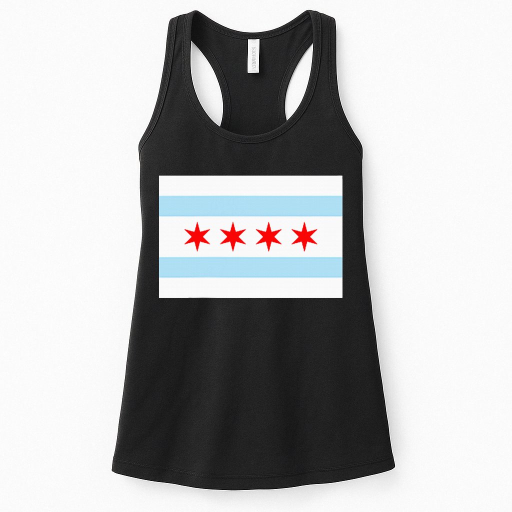 City Of Chicago Illinois Flag Windy City Womens Tank Top
