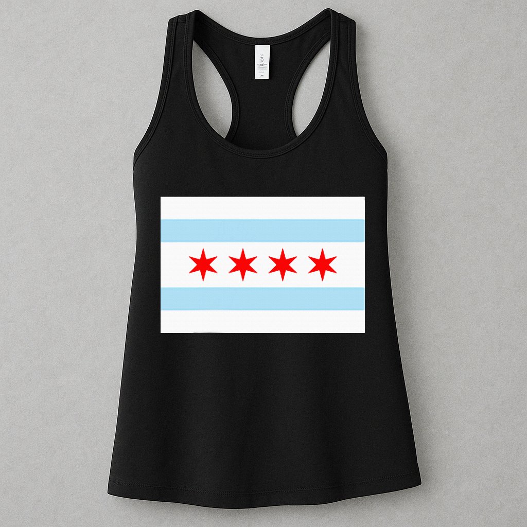 City Of Chicago Illinois Flag Windy City Womens Tank Top