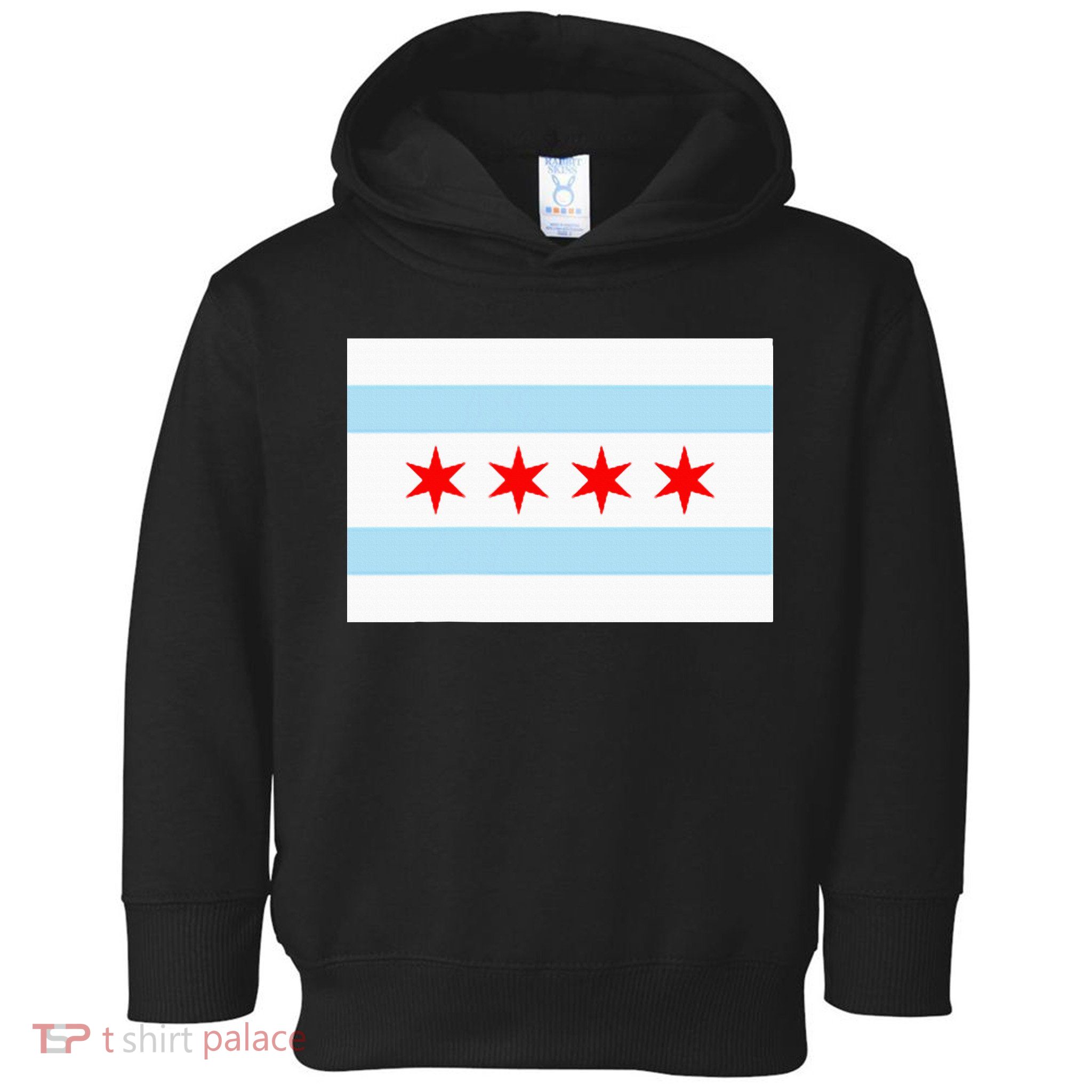City Of Chicago Illinois Flag Windy City Toddler Hoodie