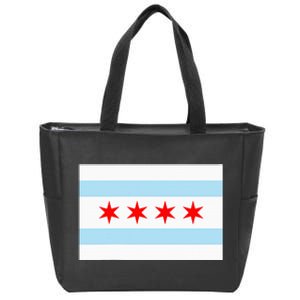 City Of Chicago Illinois Flag Windy City Zip Tote Bag