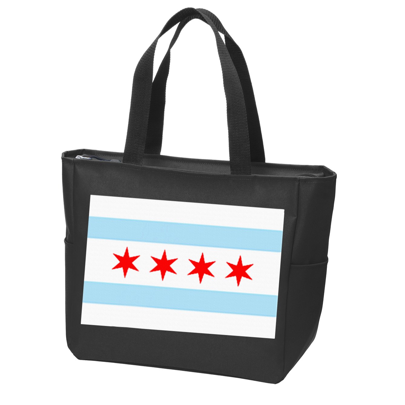 City Of Chicago Illinois Flag Windy City Zip Tote Bag