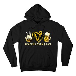 Cute Oktoberfest Costume Peace Love Prost Prost Oktoberfest Hoodie