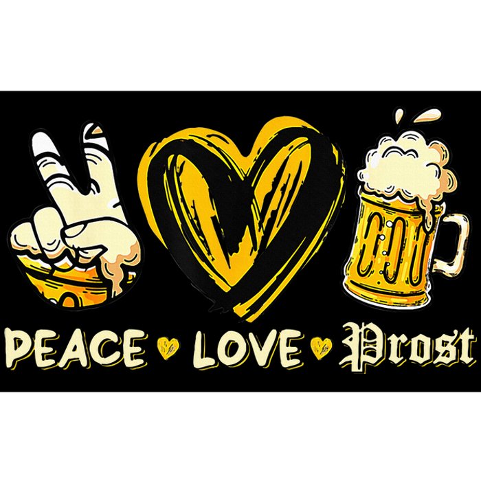 Cute Oktoberfest Costume Peace Love Prost Prost Oktoberfest Bumper Sticker