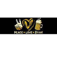 Cute Oktoberfest Costume Peace Love Prost Prost Oktoberfest Bumper Sticker