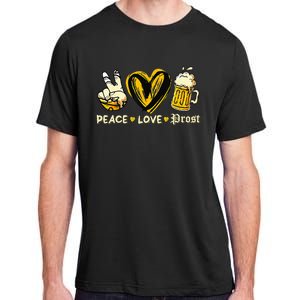 Cute Oktoberfest Costume Peace Love Prost Prost Oktoberfest Adult ChromaSoft Performance T-Shirt