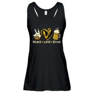 Cute Oktoberfest Costume Peace Love Prost Prost Oktoberfest Ladies Essential Flowy Tank