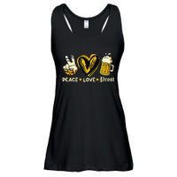 Cute Oktoberfest Costume Peace Love Prost Prost Oktoberfest Ladies Essential Flowy Tank