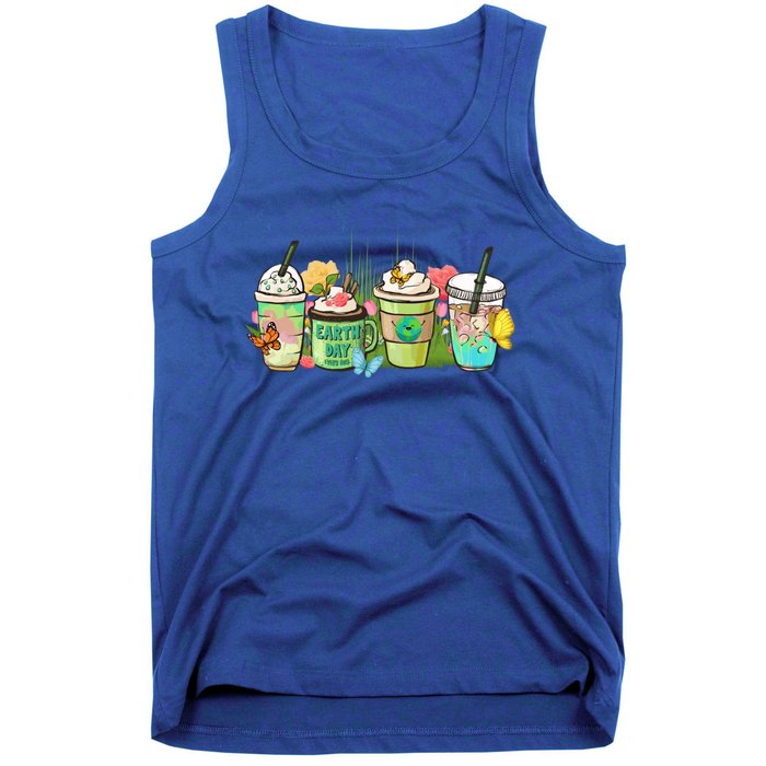 Cups Of Coffee Earth Day Save Our Planet Nature Environt Meaningful Gift Tank Top