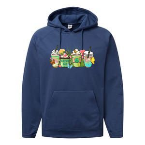 Cups Of Coffee Earth Day Save Our Planet Nature Environt Meaningful Gift Performance Fleece Hoodie