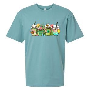 Cups Of Coffee Earth Day Save Our Planet Nature Environt Meaningful Gift Sueded Cloud Jersey T-Shirt