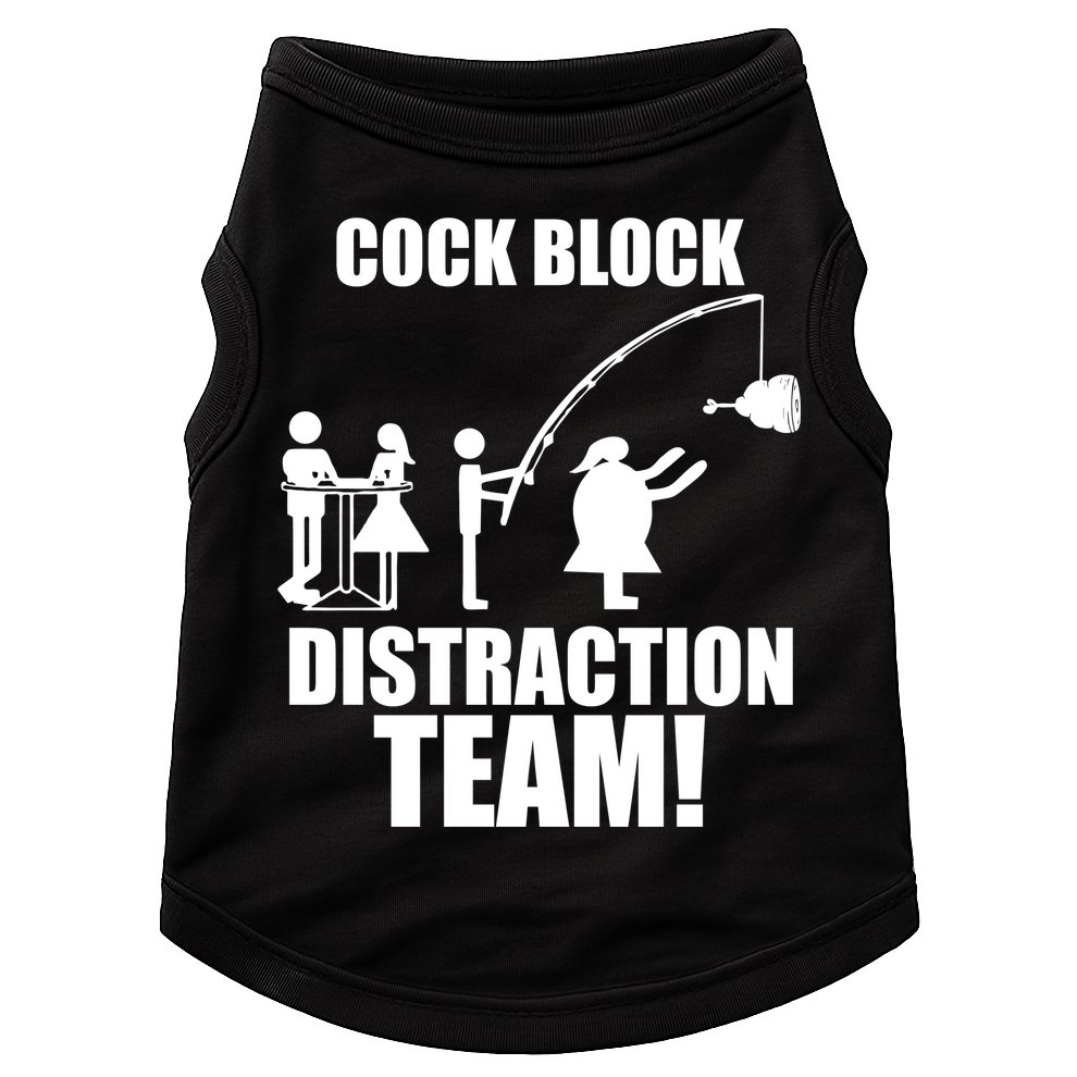 Cock Block Distraction Team Doggie Tank
