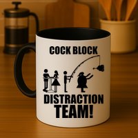 Cock Block Distraction Team Mug