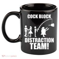 Cock Block Distraction Team 11oz C Handle Ceramic Mug