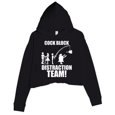Cock Block Distraction Team Crop Fleece Hoodie