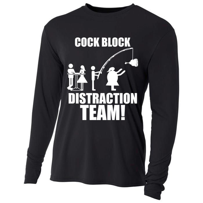 Cock Block Distraction Team Cooling Performance Long Sleeve Crew