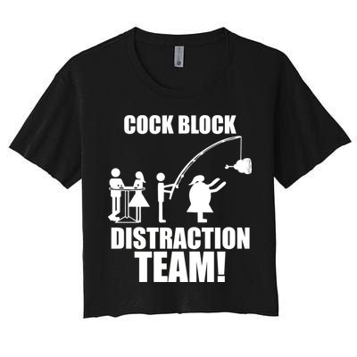 Cock Block Distraction Team Crop Top