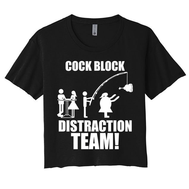 Cock Block Distraction Team Crop Top