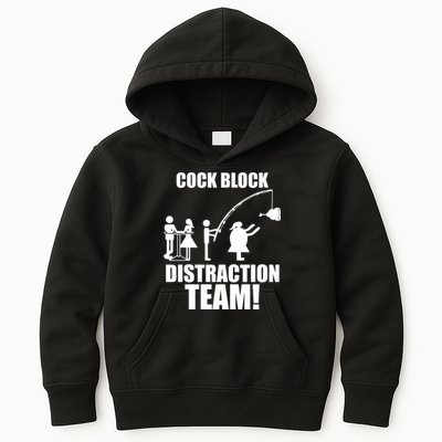 Cock Block Distraction Team Kids Hoodie