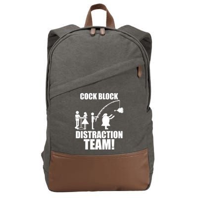Cock Block Distraction Team Cotton Canvas Backpack