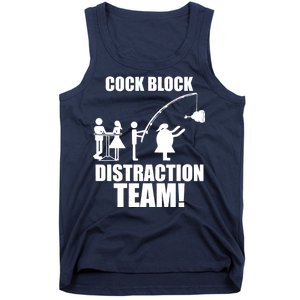 Cock Block Distraction Team Tank Top