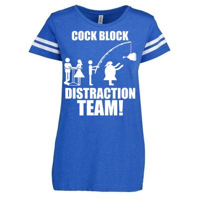 Cock Block Distraction Team Enza Ladies Jersey Football T-Shirt