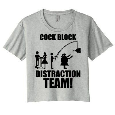 Cock Block Distraction Team Women's Crop Top Tee