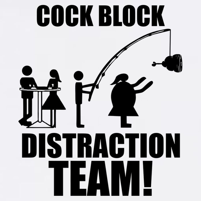 Cock Block Distraction Team Garment-Dyed Sweatshirt