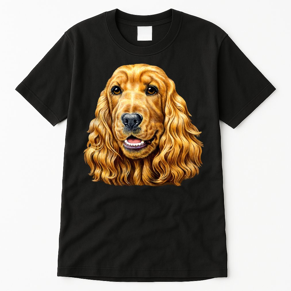 Cocker Spaniel Face Tall T-Shirt