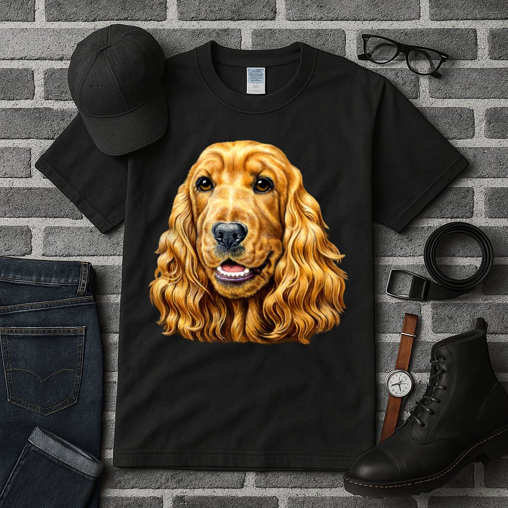Cocker Spaniel Face Tall T-Shirt